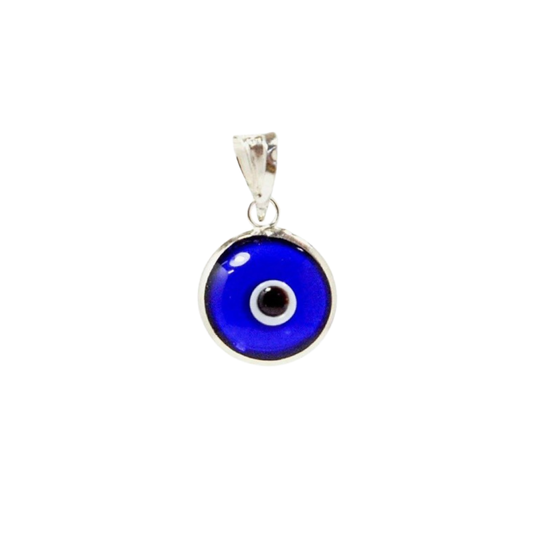 Colgante de Plata Ojo Turco 🧿 Azul oscuro