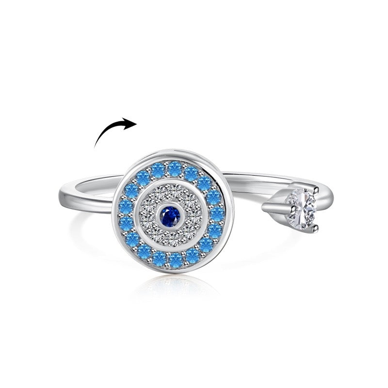 Turkish eye ring 🧿 rotating