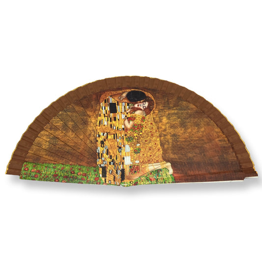 Abanico el beso Klimt Inspiración Obras