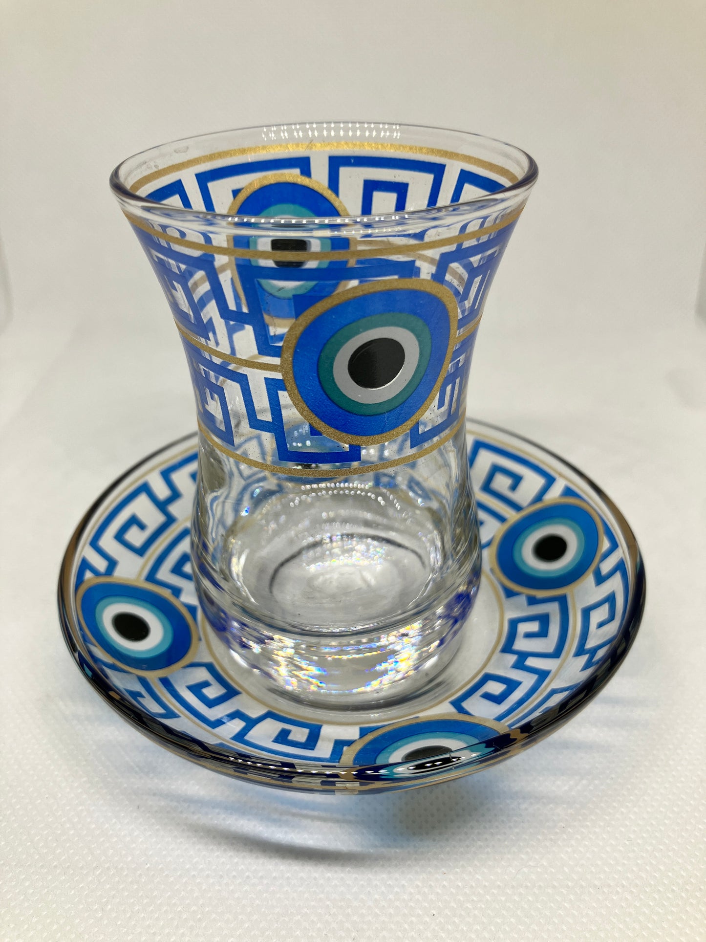 Vasos de te turco con Ojoturco