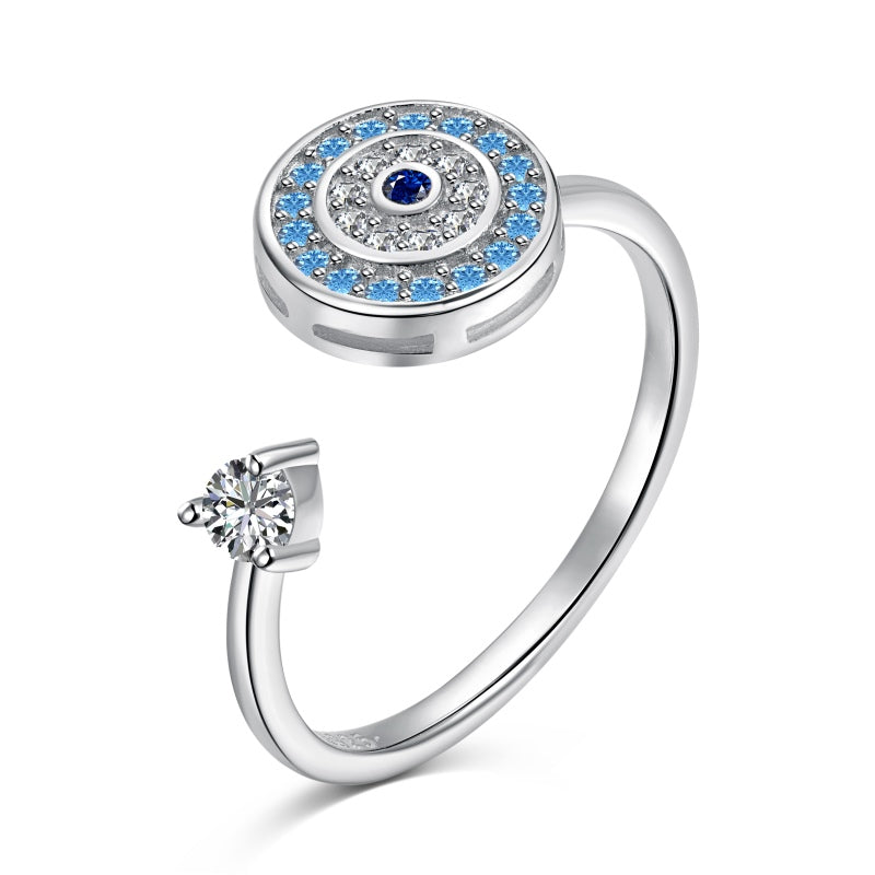 Turkish eye ring 🧿 rotating