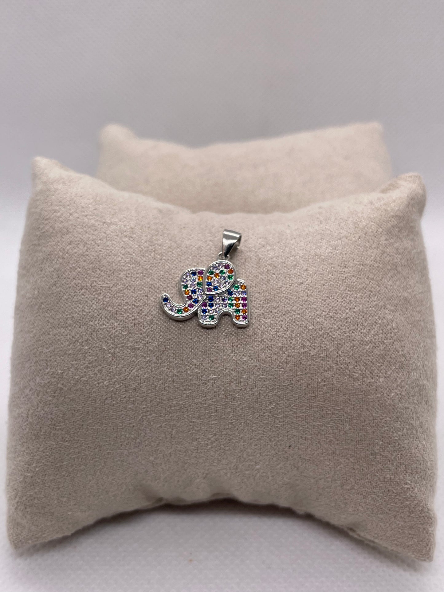 Ciondolo elefante in argento