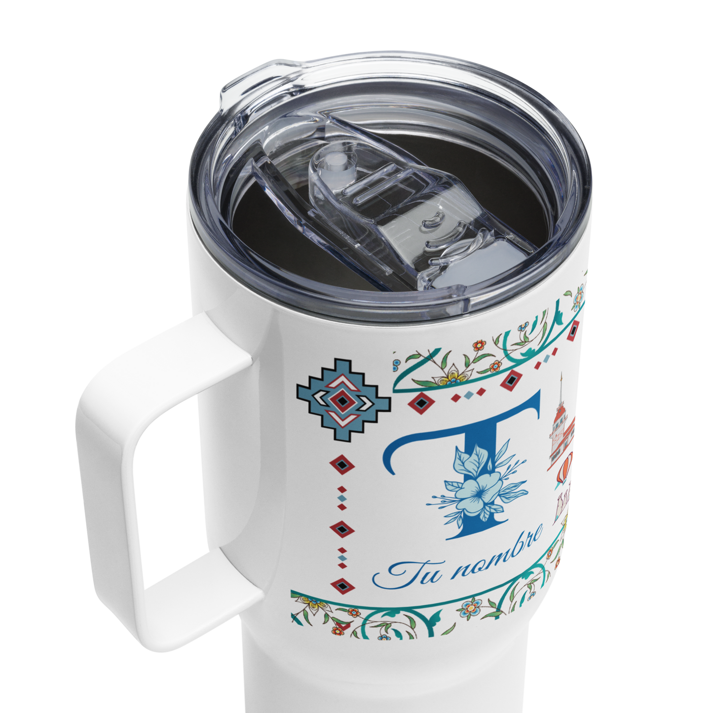 TERMO CON ASA TURQUIA CON TU NOMBRE PERSONALIZADO