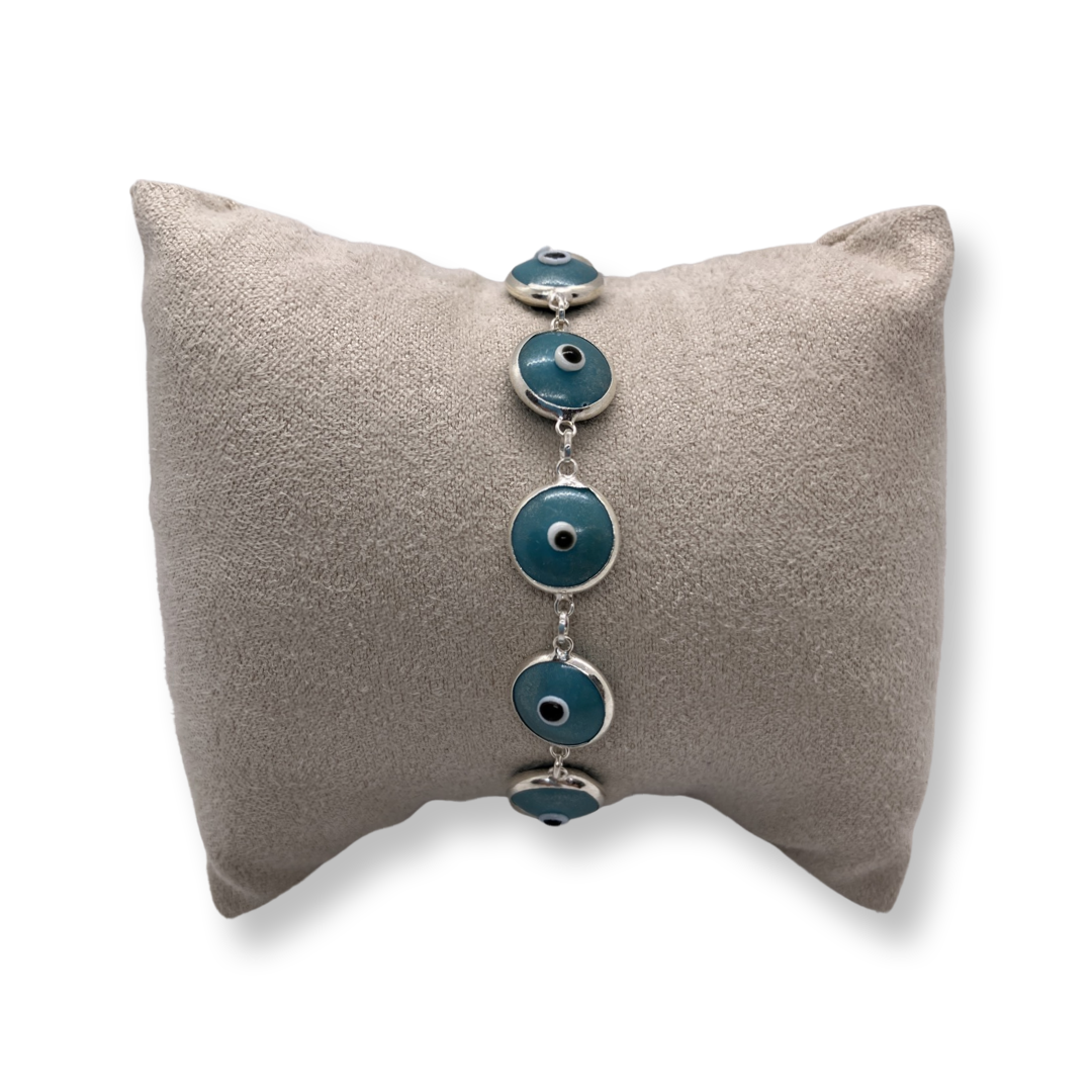 Pulsera de Plata Ojo Turco 🧿