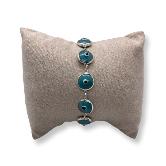 Pulsera de Plata Ojo Turco 🧿