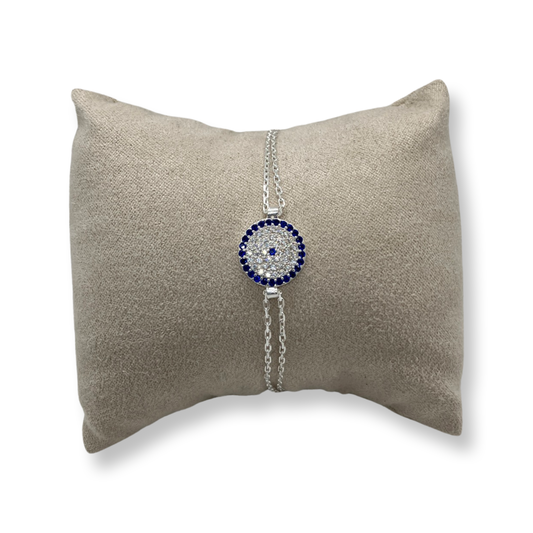 Pulsera de Plata Ojo Turco 🧿 Zirconitas