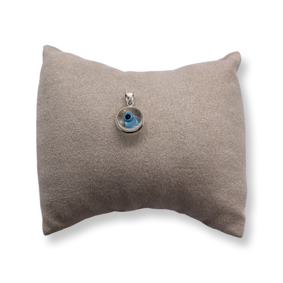 Ciondolo in Argento Occhio Turco 🧿 Trasparente