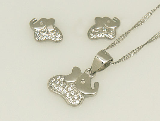 Conjunto Plata Elefantes 🐘