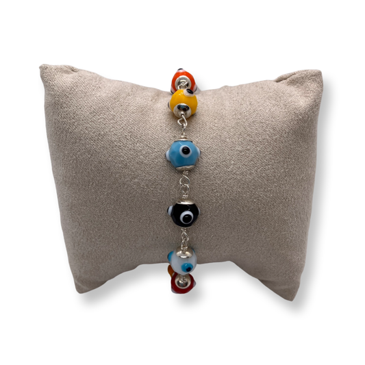 Pulsera de Plata Ojo Turco 🧿